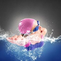 10 Pcs Womens Large Size Waterproof Silicone Swimming Caps For Swimming Diving
